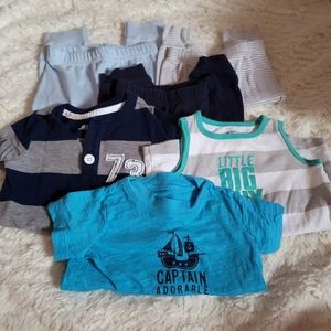 Lot Boys 3 & 3-6 M Pants Tshirt OnePieces